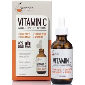Nuventin Vitamin C Age-Defying Serum Dark Spots Sun Damage Uneven Tone